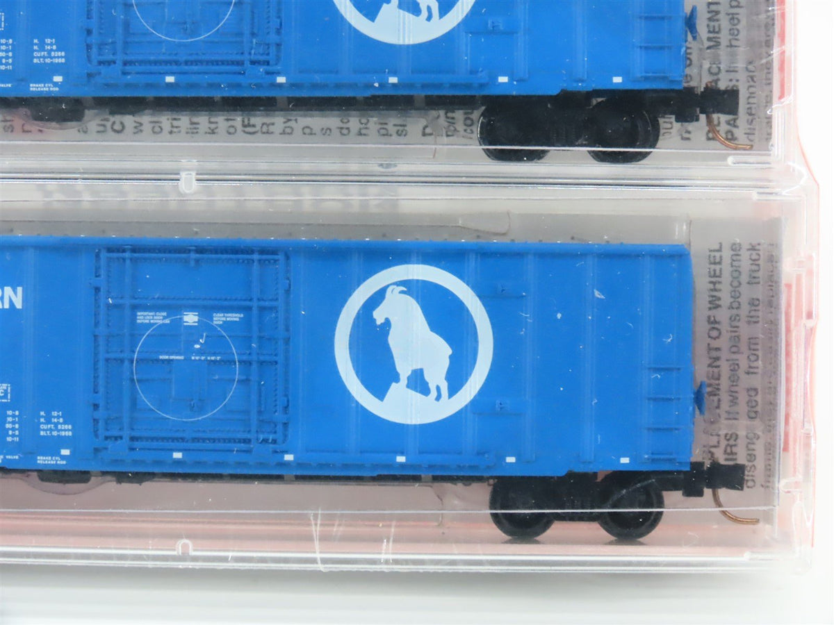 N Scale Micro-Trains MTL #27072 GN Big Sky Blue 50&#39; Box Cars 3-Pack (Sealed)