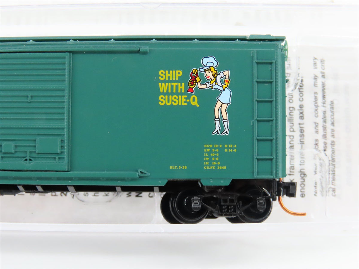 N Scale Micro-Trains MTL 02000670 NYSW &quot;Ship With Susie Q&quot; 40&#39; Box Car #505