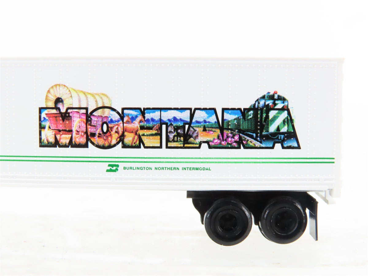 N Micro-Trains MTL 67150 BNZ Burlington Northern Intermodal Montana Trailer