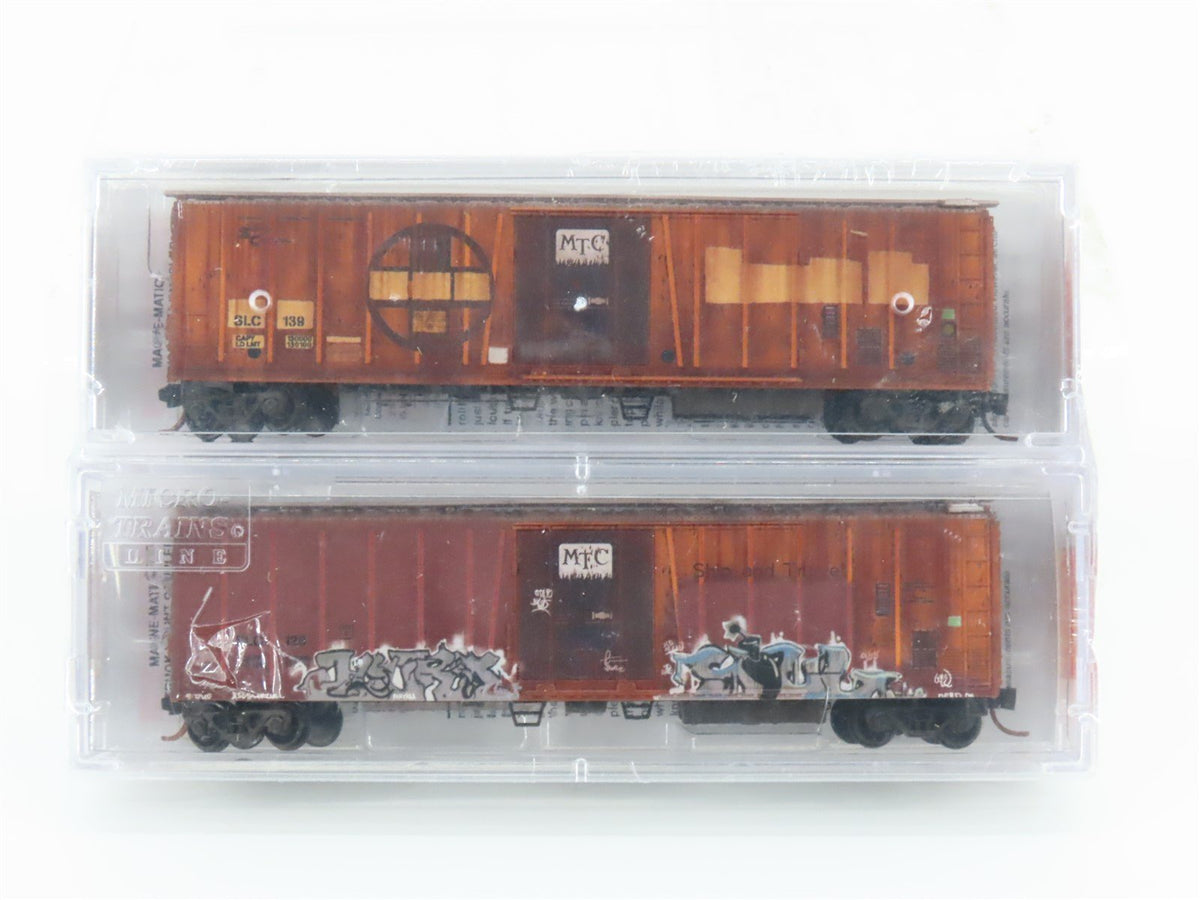 N Micro-Trains MTL #07044080 SLC San Luis Central Mech. Reefer 2-Pk. Weathered