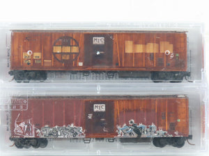 N Micro-Trains MTL #07044080 SLC San Luis Central Mech. Reefer 2-Pk. Weathered