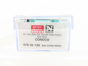 N Scale Micro-Trains MTL 07800120 CONX Conoco 50' Auto Box Car #50004