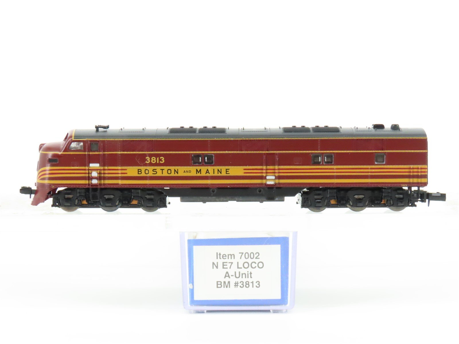 N Scale Life-Like 7002 B&M Boston & Maine E7A Diesel Locomotive #3813