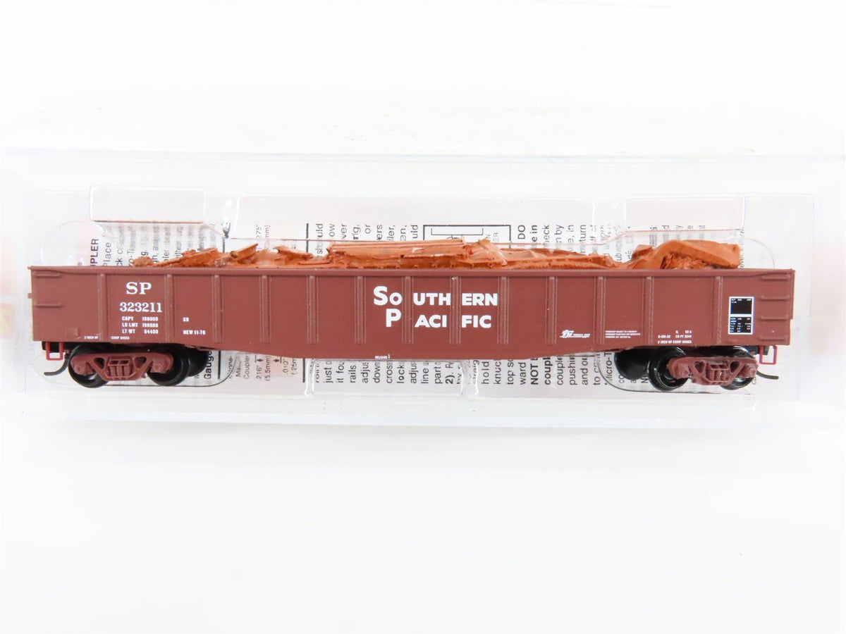 N Scale Micro-Trains MTL 10500382 SP Southern Pacific 50&#39; Gondola #323211 w/Load