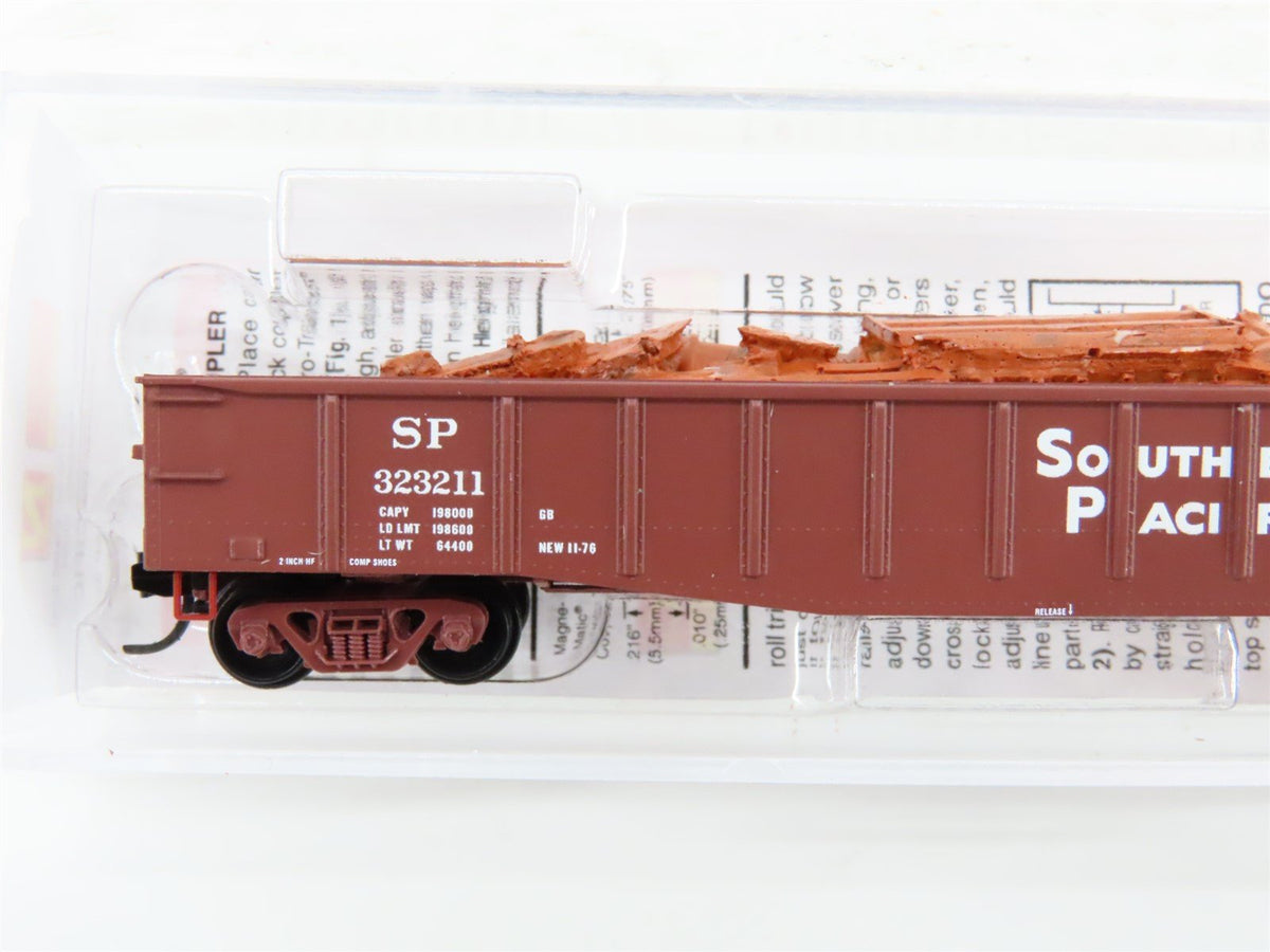 N Scale Micro-Trains MTL 10500382 SP Southern Pacific 50&#39; Gondola #323211 w/Load