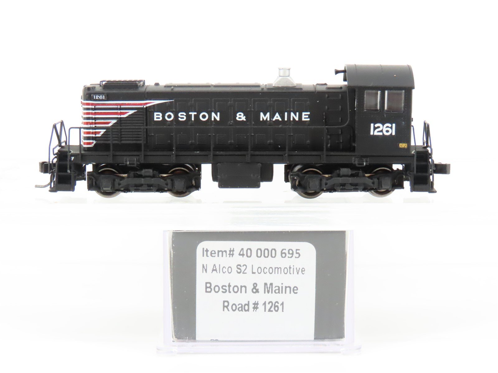 N Scale Atlas Silver 40000695 B&M Boston & Maine S2 Diesel Locomotive #1261