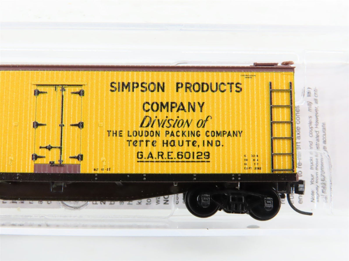 N Micro-Trains MTL 04952930 GARE Simpson Doggie Dinner 40&#39; Wood Reefer #60129