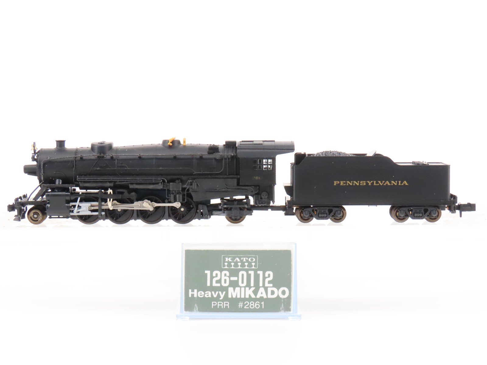 N Scale KATO 126-0112 PRR Pennsylvania 2-8-2 Steam Locomotive #2861