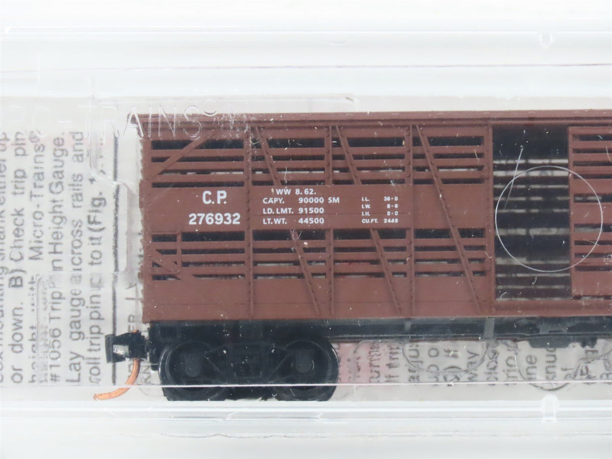 N Scale Micro-Trains MTL 35050 CP Canadian Pacific 40&#39; Stock Car #276932 -Sealed