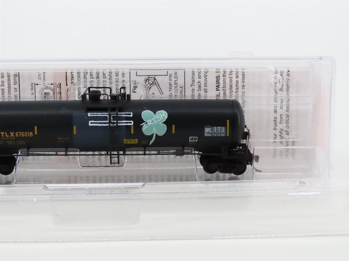 N Scale Micro-Trains MTL #11044480 UTLX 56&#39; Tank Car #676018 w/ Clover Graffiti