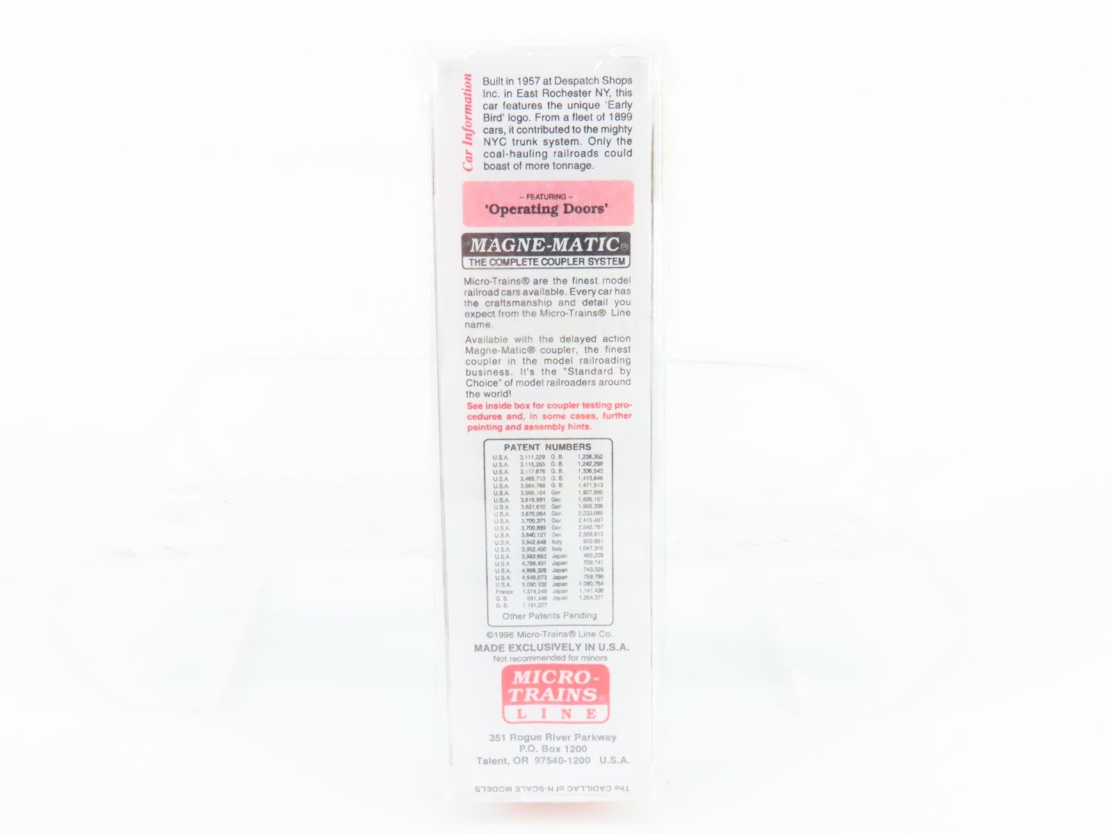 N Micro-Trains MTL 34220 NYC Early Bird Fast Freight 50' Box Car #45390 - Sealed