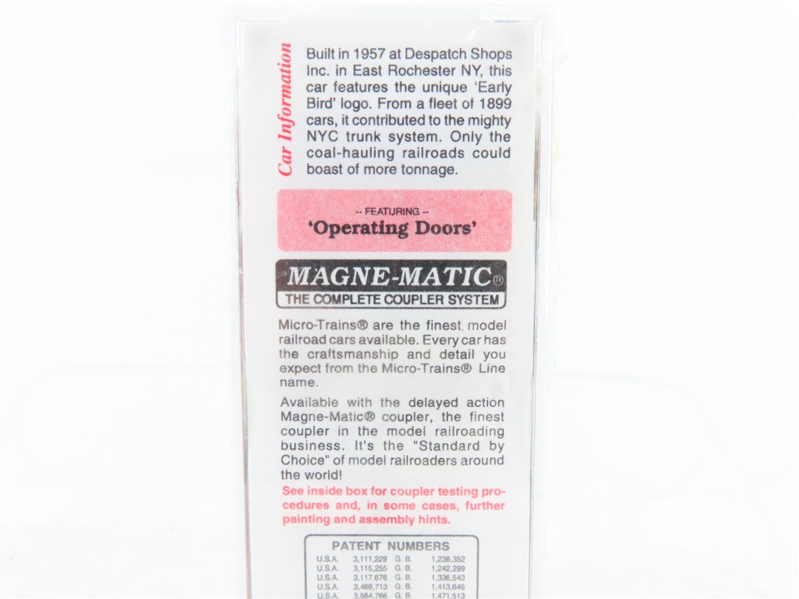 N Micro-Trains MTL 34220 NYC Early Bird Fast Freight 50' Box Car #45390 - Sealed