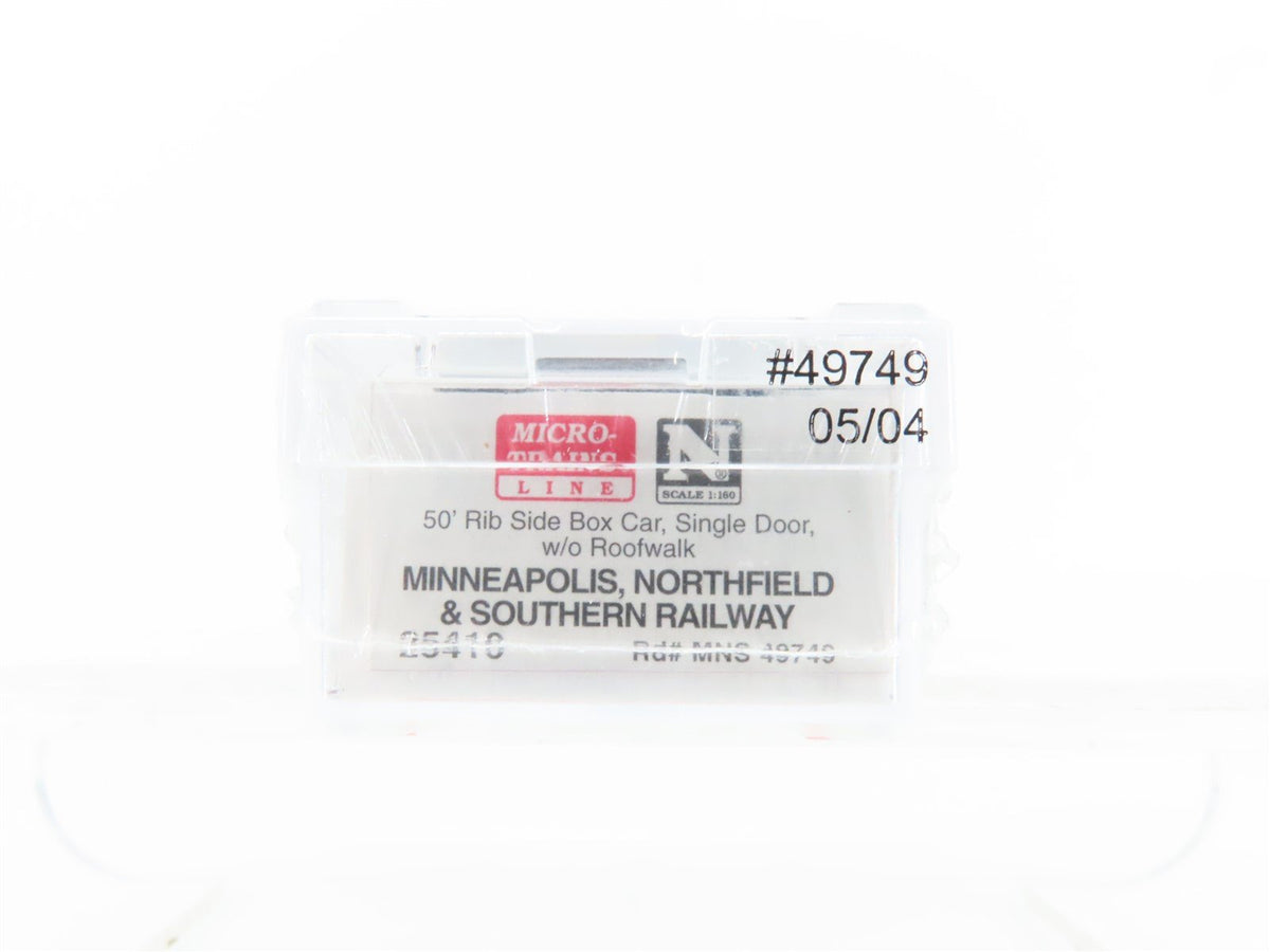 N Micro-Trains MTL 25410 MNS Minneapolis Northfield &amp; Southern Box Car #49749