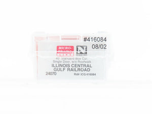 N Scale Micro-Trains MTL 24070 ICG Illinois Central Gulf Box Car #416084 -Sealed