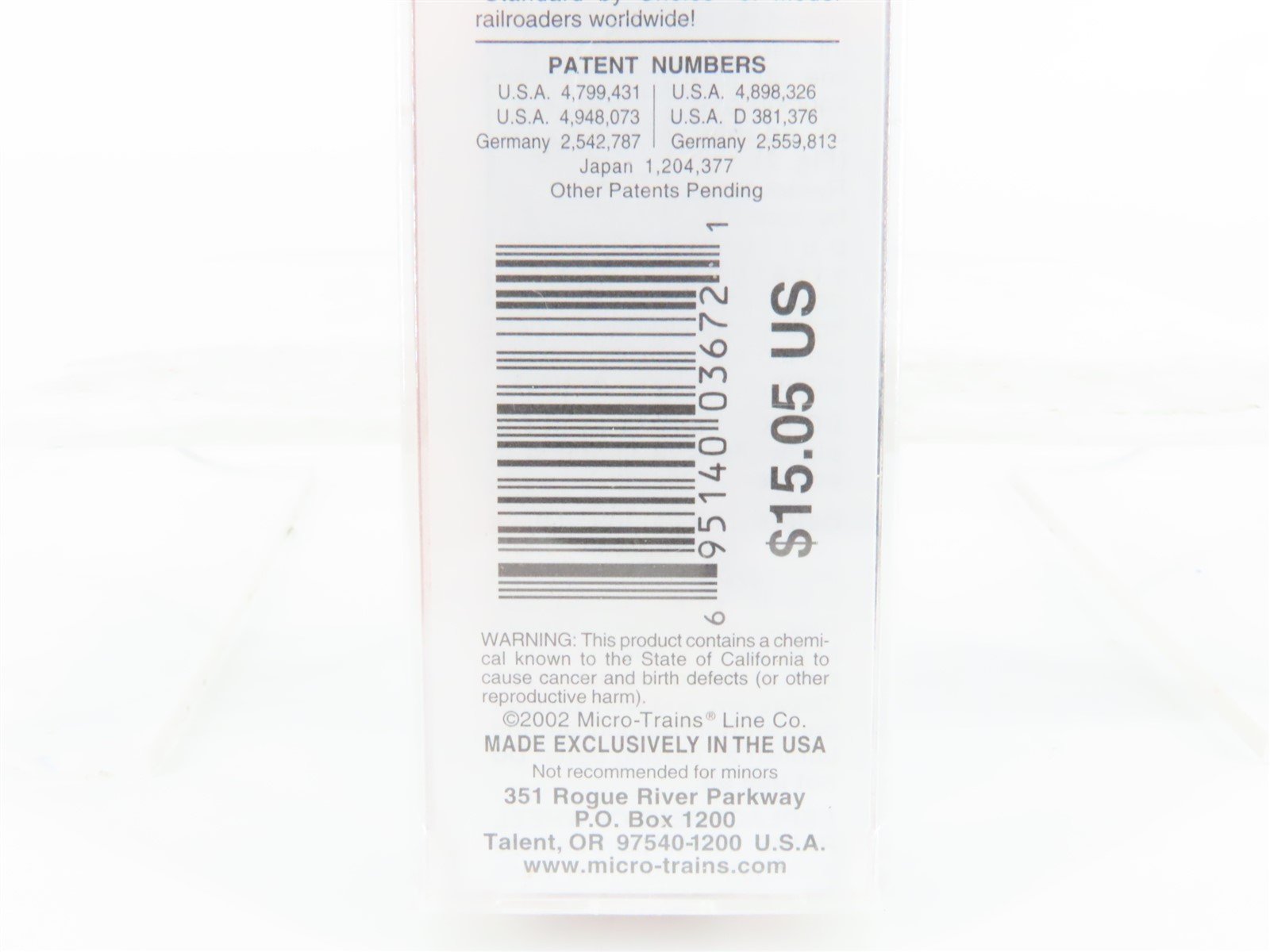 N Scale Micro-Trains MTL 24070 ICG Illinois Central Gulf Box Car #416084 -Sealed