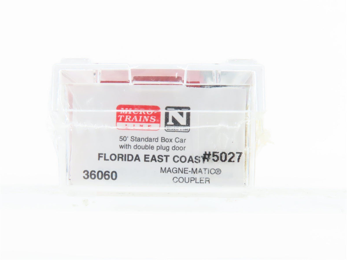 N Scale Micro-Trains MTL 36060 FEC Florida East Coast 50&#39; Box Car #5027 -Sealed