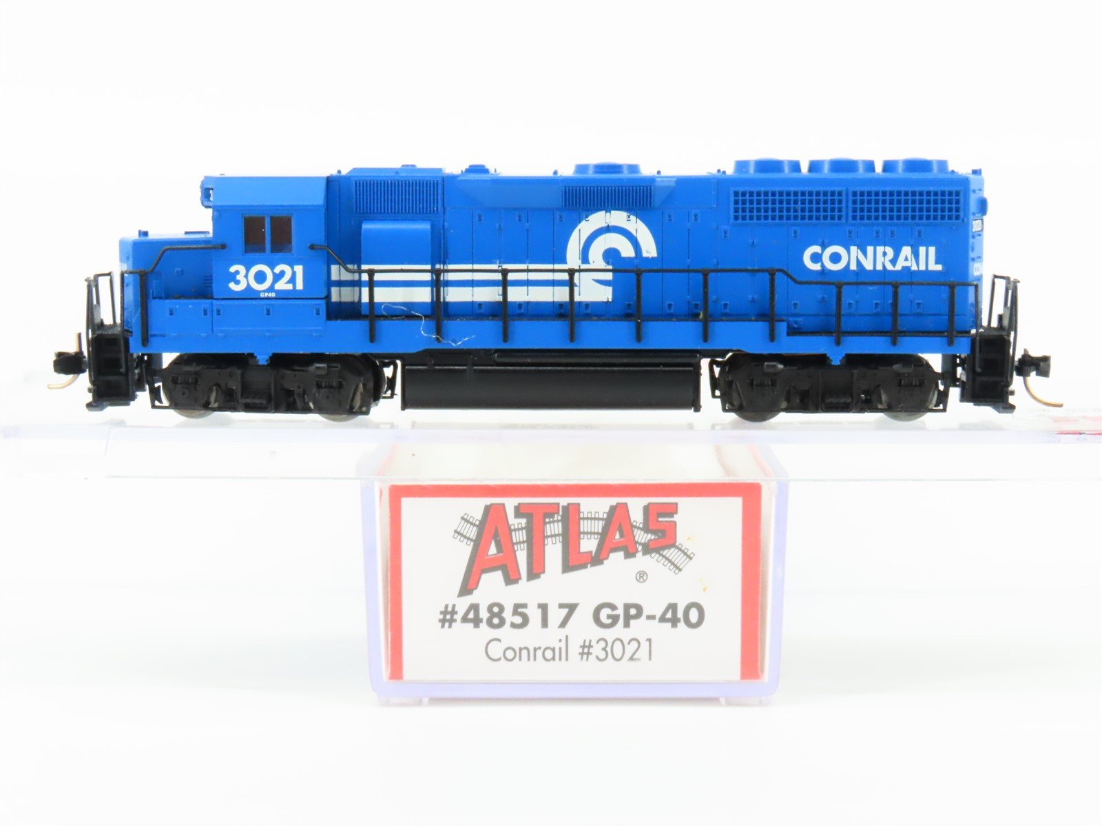 N Scale Atlas 48517 CR Conrail GP40 Diesel Locomotive #3021