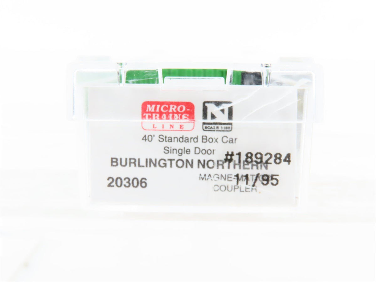 N Scale Micro-Trains MTL 20306 BN Burlington Northern 40&#39; Box Car #189284