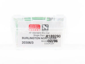 N Scale Micro-Trains MTL 20306/3 BN Burlington Northern Box Car #189290 - Sealed