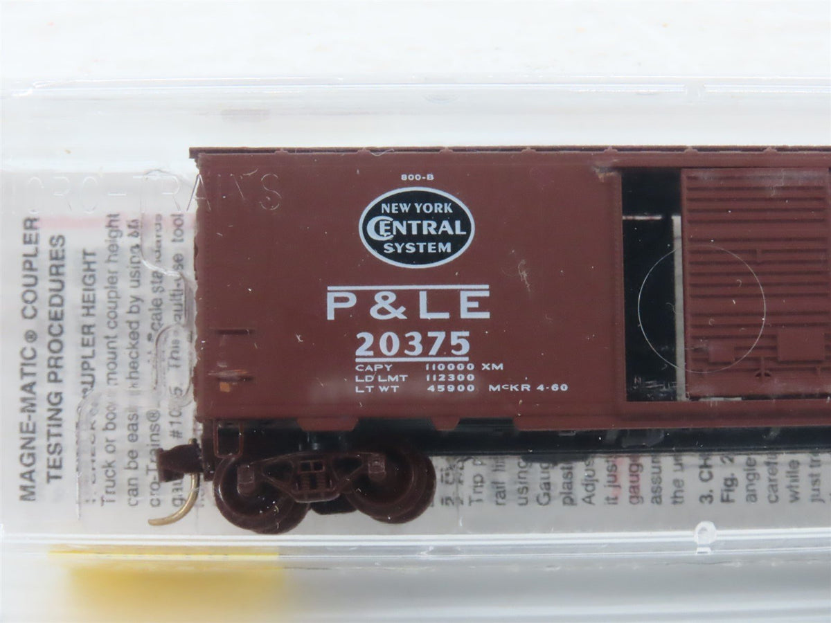 N Micro-Trains MTL 20410 NYC P&amp;LE Pittsburgh &amp; Lake Erie Box Car #20375 - Sealed