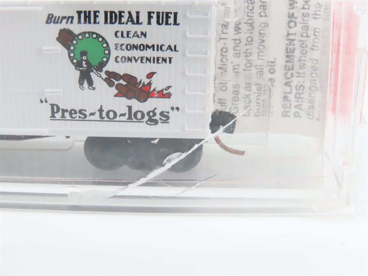 N Scale Micro-Trains MTL 42060 &quot;Pres-to-logs&quot; Potlatch Lumber 40&#39; Box Car #425