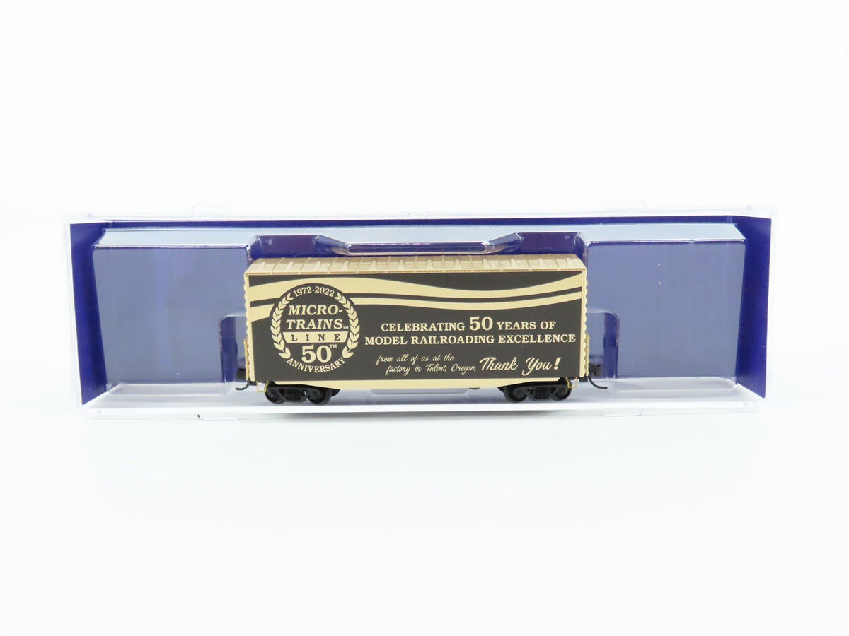 N Scale Micro-Trains MTL #10100892 Micro-Trains Line Co. 50th Anniversary Boxcar
