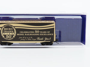 N Scale Micro-Trains MTL #10100892 Micro-Trains Line Co. 50th Anniversary Boxcar