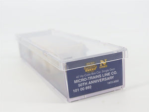 N Scale Micro-Trains MTL #10100892 Micro-Trains Line Co. 50th Anniversary Boxcar