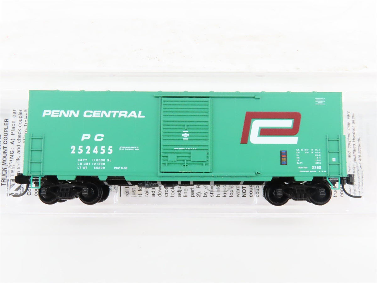 N Scale Micro-Trains MTL 02400520 PC Penn Central 40&#39; Box Car #252455