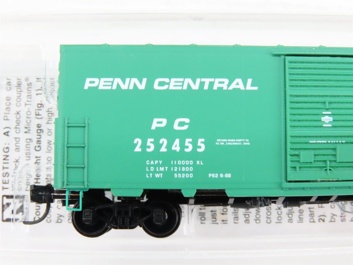 N Scale Micro-Trains MTL 02400520 PC Penn Central 40&#39; Box Car #252455