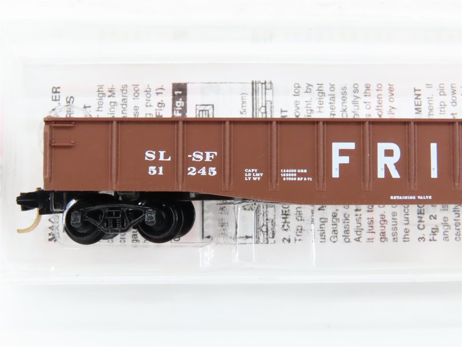 N Scale Micro-Trains MTL 46230 SL-SF Frisco 50' Gondola #51245