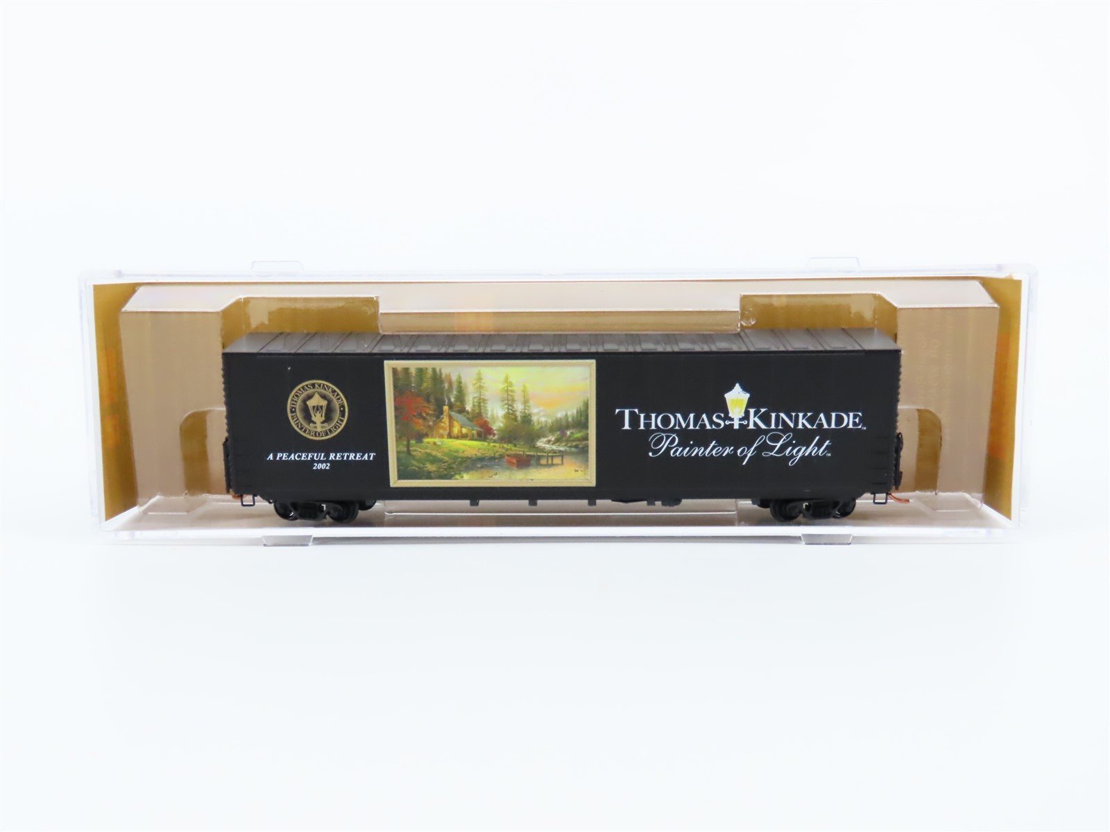 N Micro-Trains MTL #10200801 Thomas Kinkade Series #1 Box Car "Peaceful Retreat"