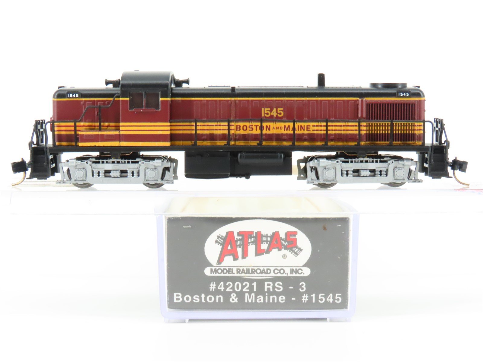 N Scale Atlas Classic 42021 B&M Boston & Maine RS3 Diesel Locomotive #1545