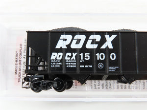 N Scale Micro-Trains MTL 10800400 ROCX Rock Island 3-Bay Hopper #15100 w/ Load