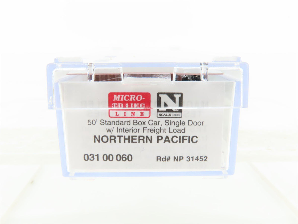 N Micro-Trains MTL 03100060 NP Northern Pacific 50&#39; Box Car w/ Interior Load