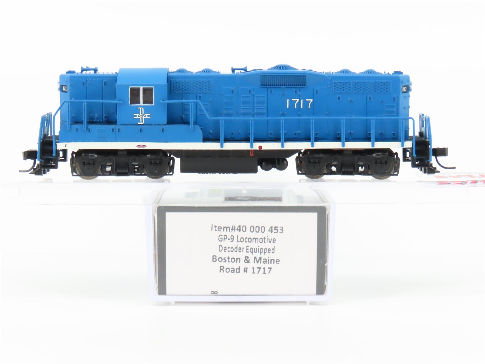 N Scale Atlas 40000453 B&M Boston & Maine GP9 Diesel Locomotive #1717 w/ DCC