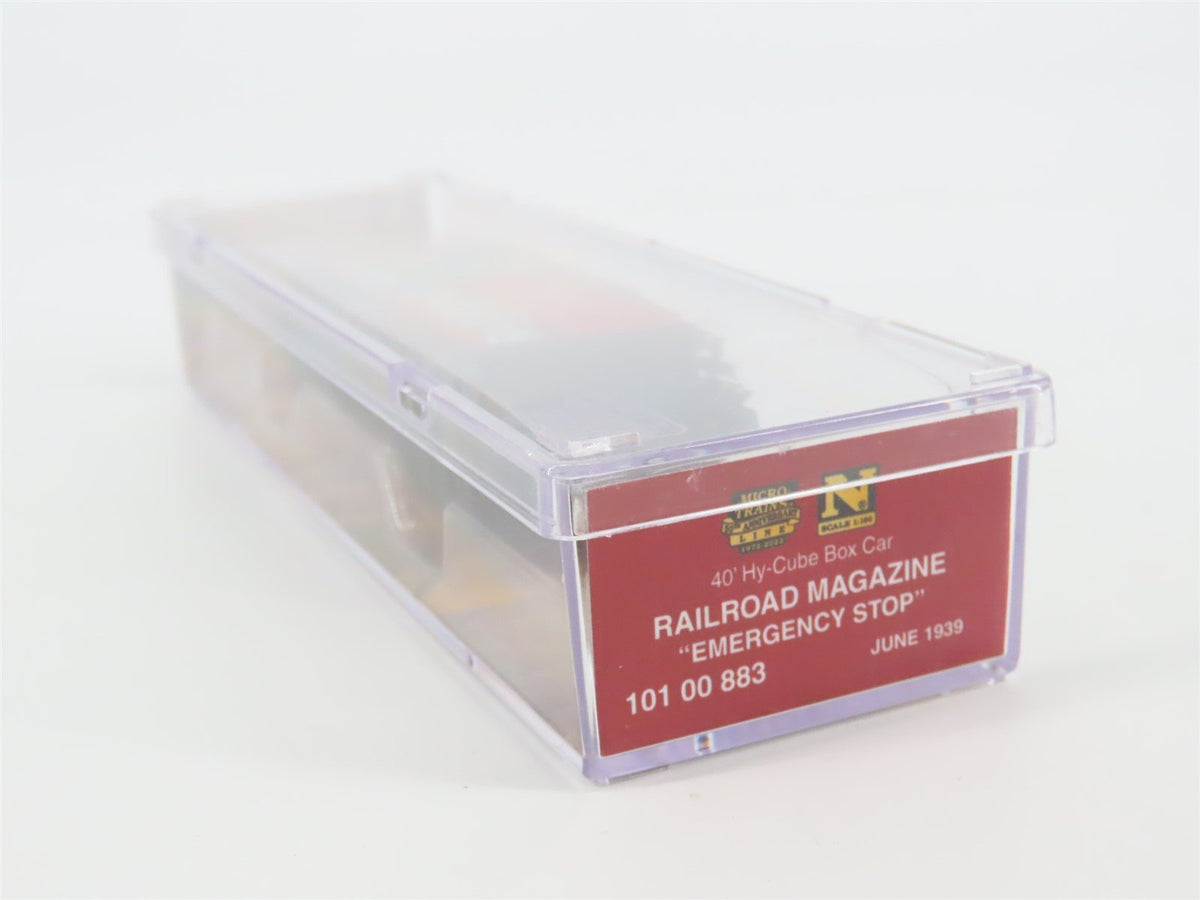 N Micro-Trains MTL #10100883 Railroad Magazine Car #4 Box Car &quot;Emergency Stop&quot;