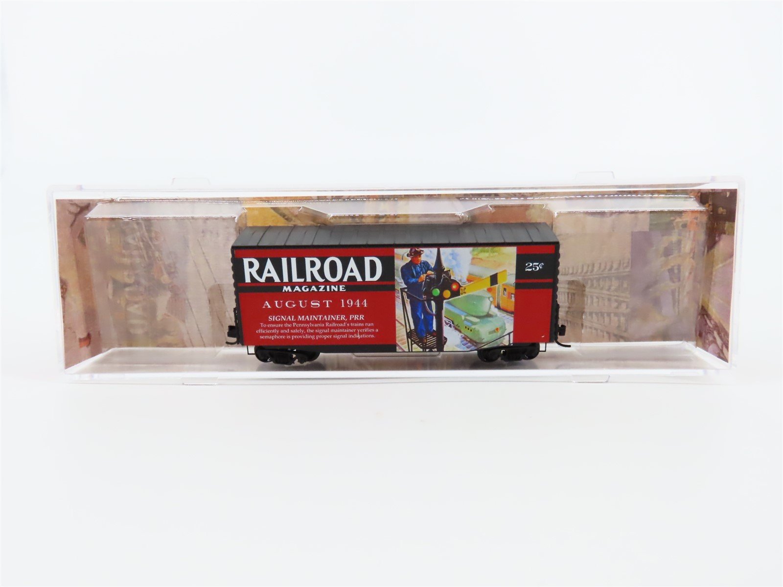 N Scale Micro-Trains MTL #10100885 Railroad Magazine Car #6 40' Hy-Cube Box Car