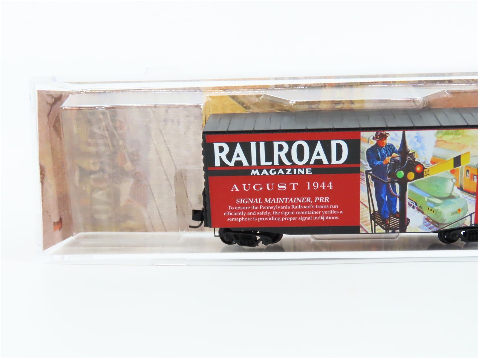 N Scale Micro-Trains MTL #10100885 Railroad Magazine Car #6 40' Hy-Cube Box Car