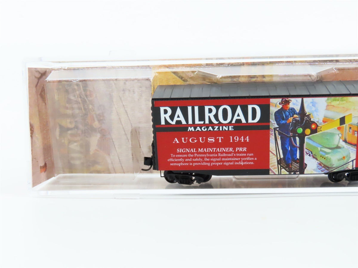 N Scale Micro-Trains MTL #10100885 Railroad Magazine Car #6 40&#39; Hy-Cube Box Car