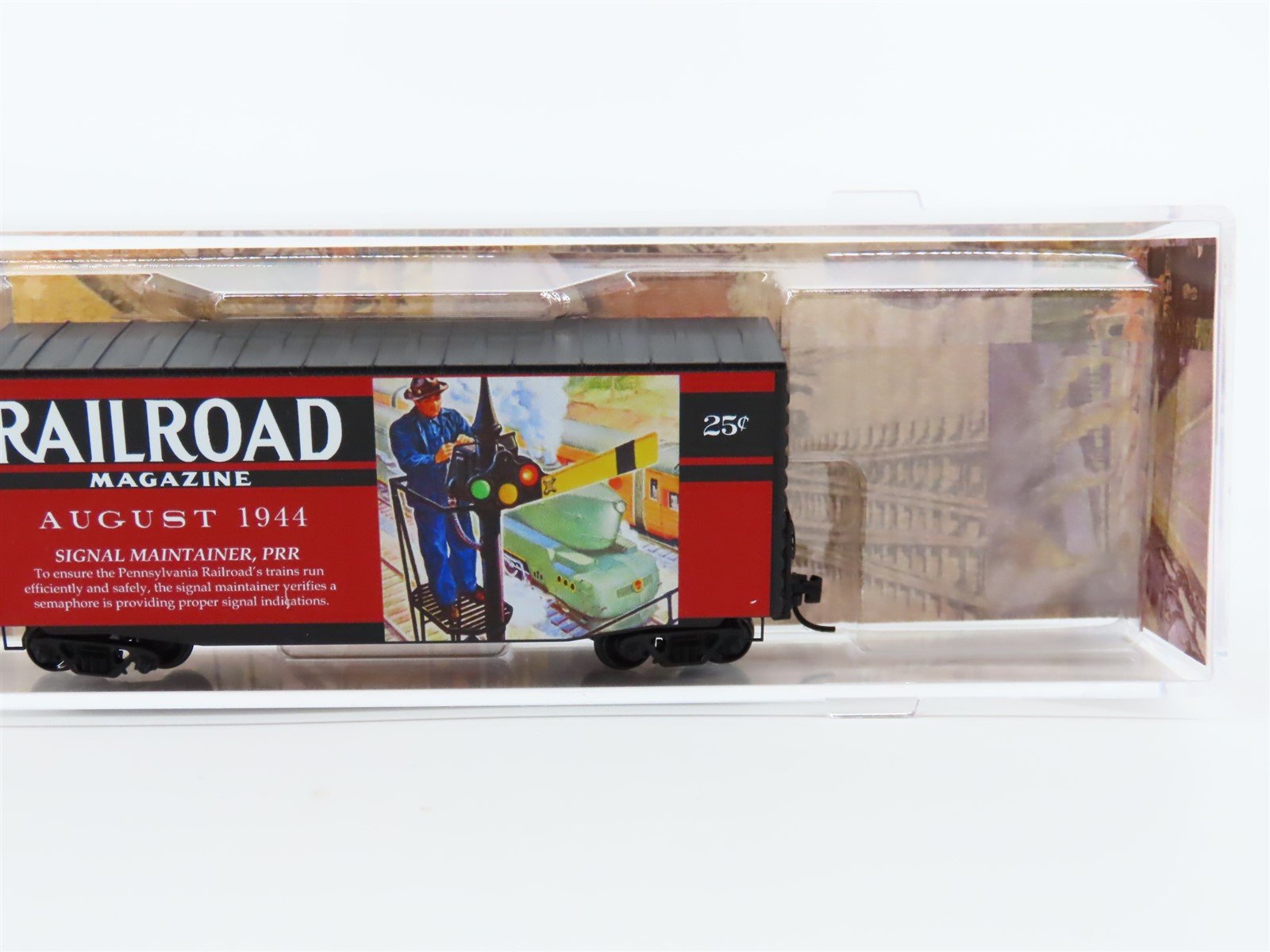 N Scale Micro-Trains MTL #10100885 Railroad Magazine Car #6 40' Hy-Cube Box Car