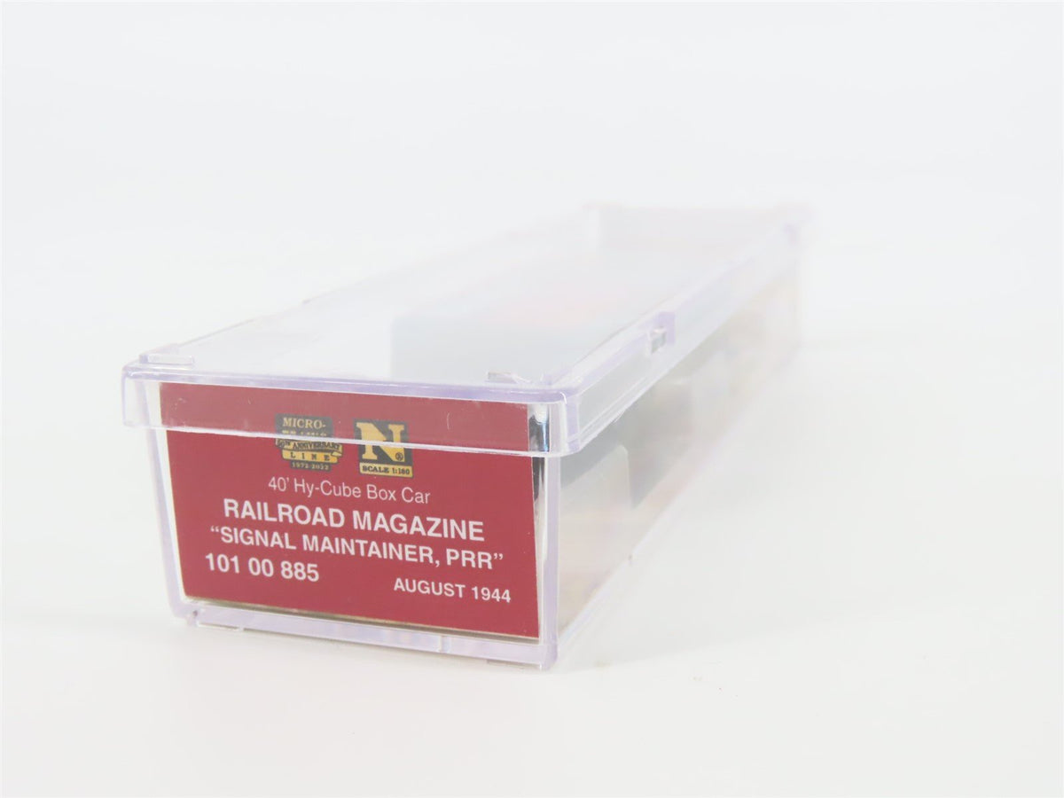 N Scale Micro-Trains MTL #10100885 Railroad Magazine Car #6 40&#39; Hy-Cube Box Car