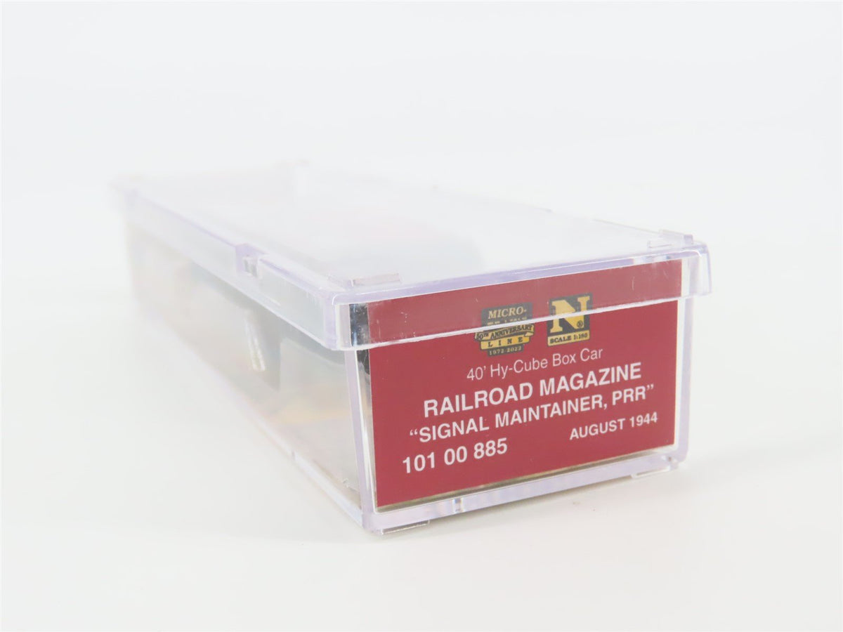 N Scale Micro-Trains MTL #10100885 Railroad Magazine Car #6 40&#39; Hy-Cube Box Car