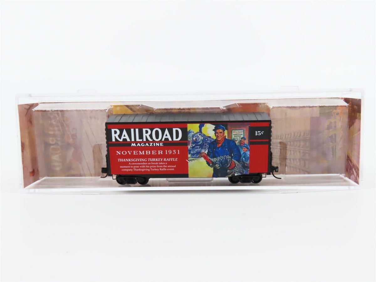 N Scale Micro-Trains MTL #10100888 Railroad Magazine Car #9 40&#39; Hy-Cube Box Car