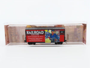 N Scale Micro-Trains MTL #10100888 Railroad Magazine Car #9 40' Hy-Cube Box Car