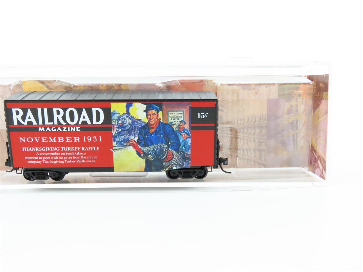 N Scale Micro-Trains MTL #10100888 Railroad Magazine Car #9 40&#39; Hy-Cube Box Car