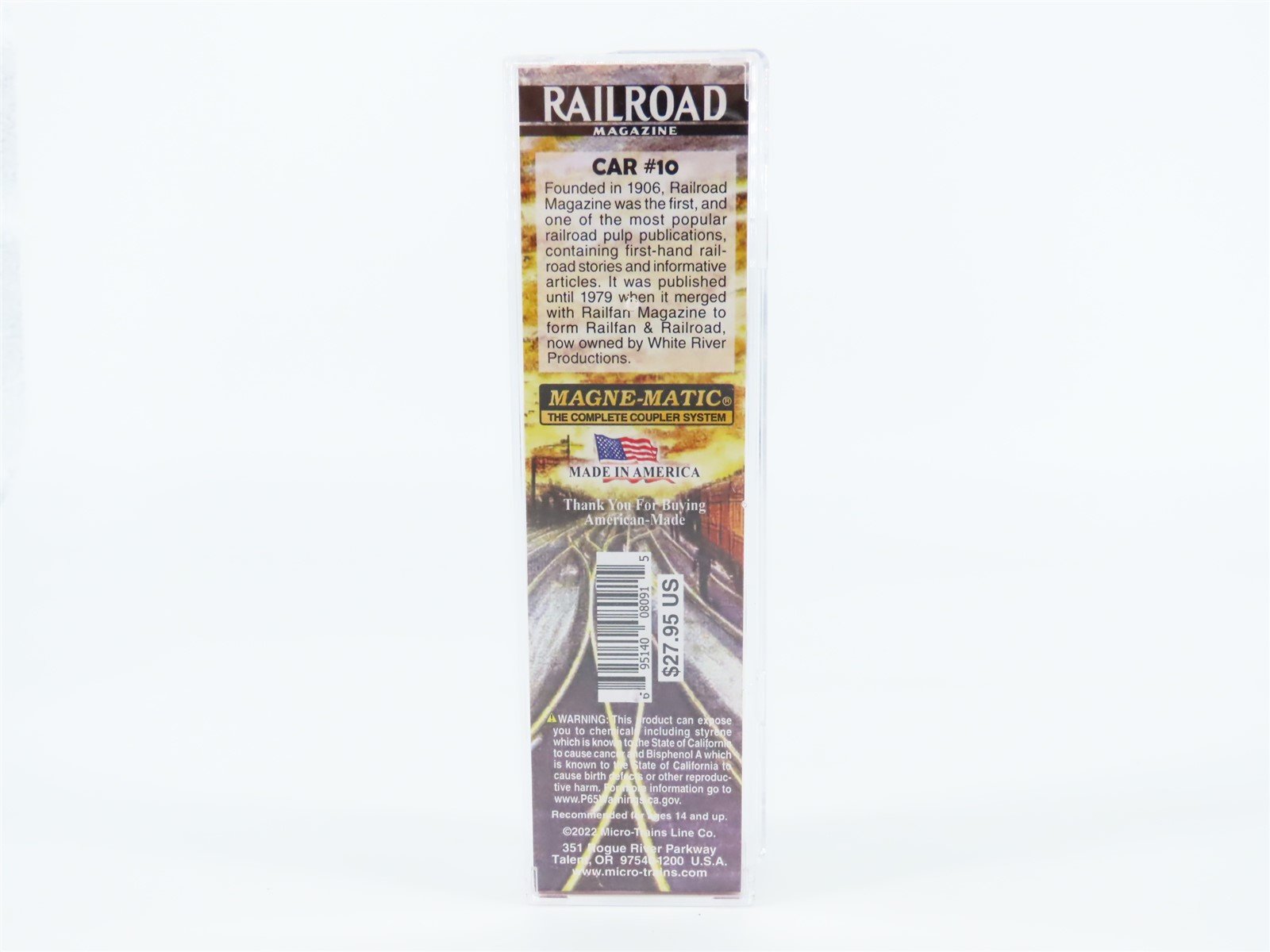 N Micro-Trains MTL 10100889 Railroad Magazine #10 Boxcar 