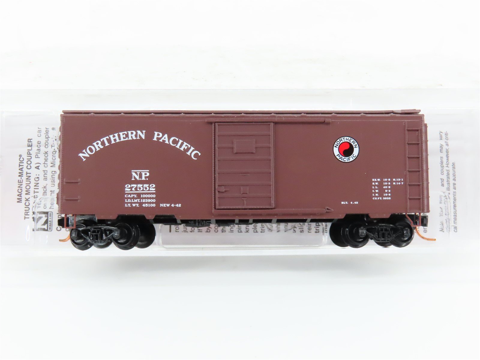 N Scale Micro-Trains MTL 02000980 NP Northern Pacific 40' Box Car #27552