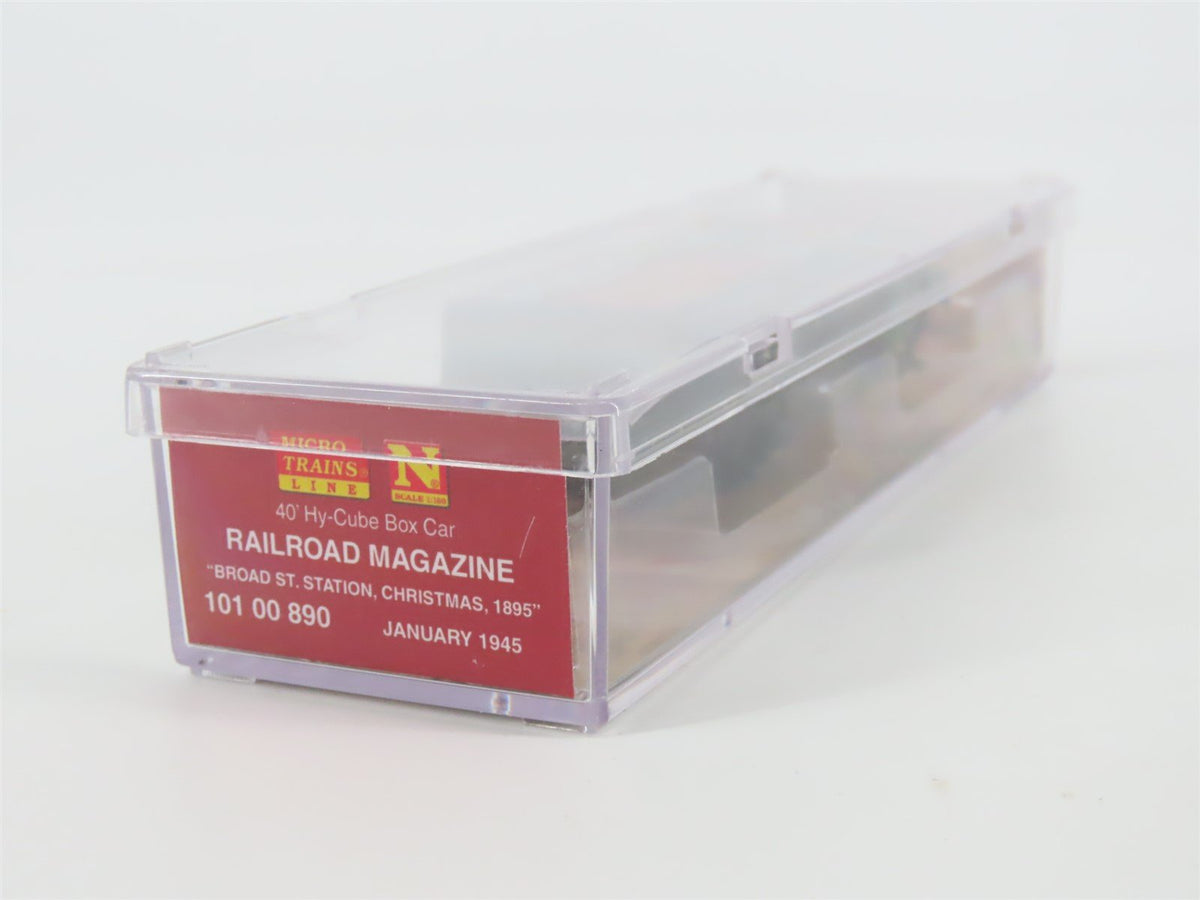 N Scale Micro-Trains MTL #10100890 Railroad Magazine Car #11 40&#39; Hy-Cube Box Car