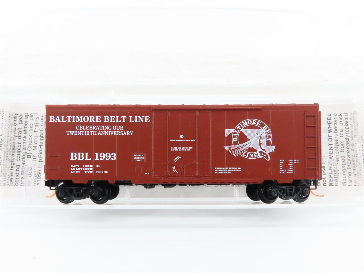 N Micro-Trains MTL Special Run BBL Baltimore Belt Line Single Door Box Car #1993